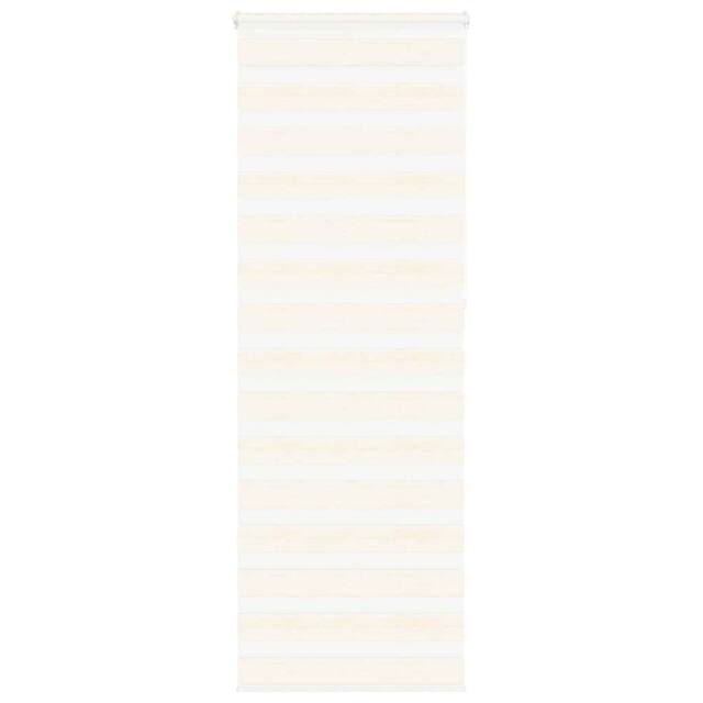 Berkfield Home Zebra Blind Marble Beige 75x230 cm Fabric Width 70.9 cm Polyester - image 1