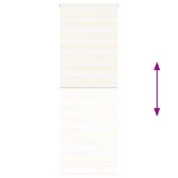 Berkfield Home Zebra Blind Marble Beige 75x230 cm Fabric Width 70.9 cm Polyester - thumbnail 5
