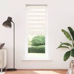 Berkfield Home Zebra Blind Marble Beige 75x230 cm Fabric Width 70.9 cm Polyester - thumbnail 2