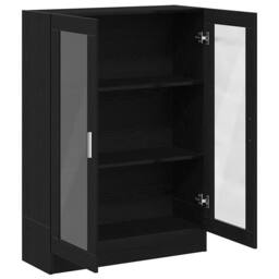 Berkfield Home Classic Book Cabinet Black Oak 82.5x30.5x115 cm Engineered Wood - thumbnail 5