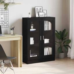 Berkfield Home Classic Book Cabinet Black Oak 82.5x30.5x115 cm Engineered Wood - thumbnail 2