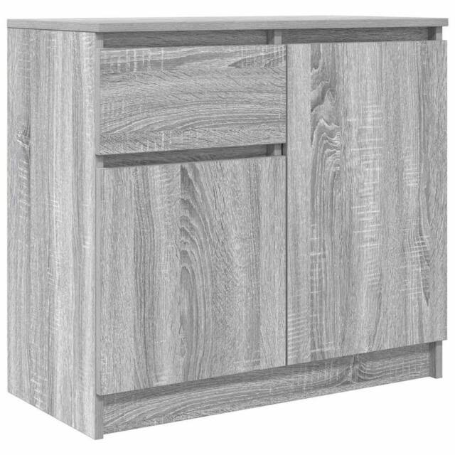 Berkfield Home Sideboard with Drawer Grey Sonoma 71x35x65 cm Engineered Wood - Size: 71 x 35 x 65 cm - image 1