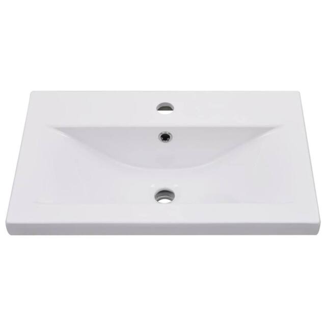 Berkfield Home Elegant Built-in Basin 61x39.5x18.5 cm Ceramic White - image 1