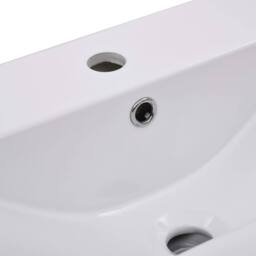 Berkfield Home Elegant Built-in Basin 61x39.5x18.5 cm Ceramic White - thumbnail 5