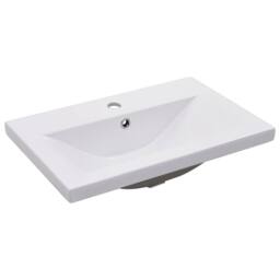 Berkfield Home Elegant Built-in Basin 61x39.5x18.5 cm Ceramic White - thumbnail 3