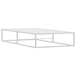 Berkfield Home Elegant Bed Frame without Mattress White 100x200 cm Metal - thumbnail 4