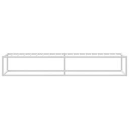 Berkfield Home Elegant Bed Frame without Mattress White 100x200 cm Metal - thumbnail 6