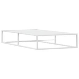 Berkfield Home Elegant Bed Frame without Mattress White 100x200 cm Metal - thumbnail 7