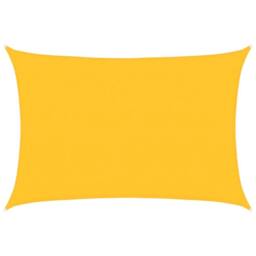 Berkfield Home Sunshade Sail 160 g/m¬≤ Rectangular Yellow 4x5 m HDPE - thumbnail 1
