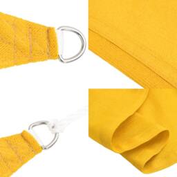 Berkfield Home Sunshade Sail 160 g/m¬≤ Rectangular Yellow 4x5 m HDPE - thumbnail 6