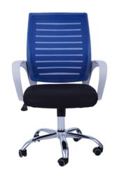 Orsina Premium Home Office Swivel Desk Chair in Blue - thumbnail 2