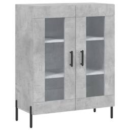 Berkfield Home Highboard Concrete Grey 69.5x34x180 cm Engineered Wood - thumbnail 7