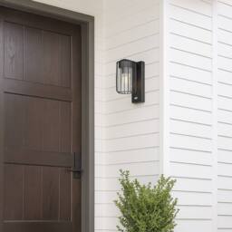 CGC Lighting Alvin PIR Motion Sensor Black Outdoor Cage Wall Light - thumbnail 3