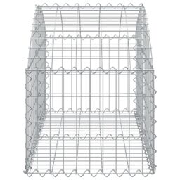 Berkfield Home Arched Gabion Basket 100x50x40/60 cm Galvanised Iron in Silver - thumbnail 4