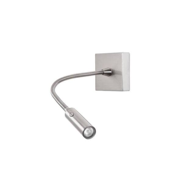 Netlighting Tip LED Wall Reading Light Satin Nickel Touch dimming 174lm 3000K in Grey - image 1