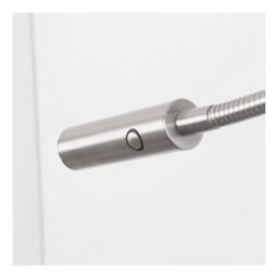Netlighting Tip LED Wall Reading Light Satin Nickel Touch dimming 174lm 3000K in Grey - thumbnail 2