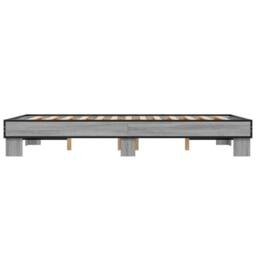 Berkfield Home Bed Frame without Mattress Grey Sonoma 120x200 cm - Size: Small Double - thumbnail 5