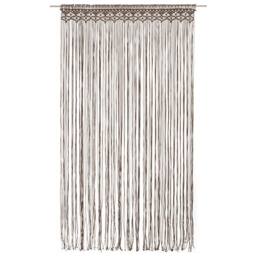 Berkfield Home Macrame Curtain Taupe 140x240 cm Cotton