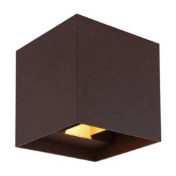 Netlighting Veronika Outdoor Up Down Wall Lamp Rust IP54 Glass 2x LED in Brown - thumbnail 5