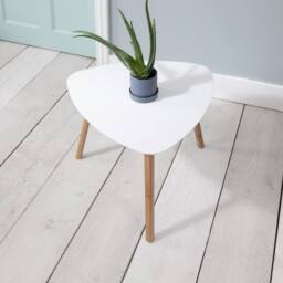 Nöa and Nani Malme Side Table Occasional Large in White and Natural Pine - thumbnail 2