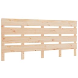 Berkfield Home Headboard 140x3x80 cm Solid Wood Pine in Brown - Size: 140 x 3 x 80 cm - thumbnail 2