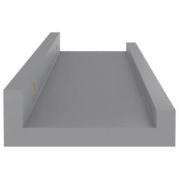 Berkfield Home Decorative Wall Shelves 4 pcs Grey 40x9x3 cm - Size: 40 x 9 x 3 cm - thumbnail 7