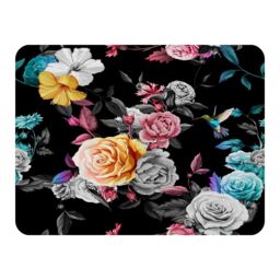 Benjamin Tate Design Humming Bird Roses Peony With Leaves Blanket in Natural - Size: 120 cm x 150 cm - thumbnail 1