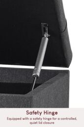 Home Discount Vida Designs Valencia Storage Ottoman Velvet Fabric UKFR Furniture in Dark Grey - thumbnail 6