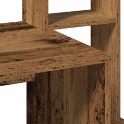 Berkfield Home Desk with Shelves Old Wood 100x45x140 cm Engineered Wood in Brown - Size: 100 x 45 x 140 cm - thumbnail 7