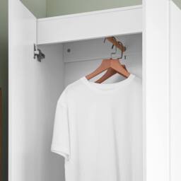 SoBuy Tall Space-Saver Shoe Cabinet - White & Wood Accent - thumbnail 7
