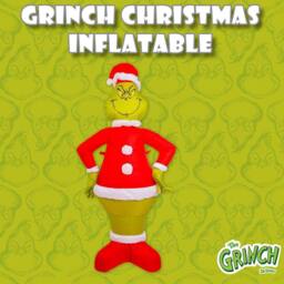 VFM e-Store Grinch Christmas Inflatable Outdoor Decoration in Green - thumbnail 3
