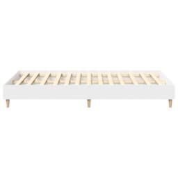 Berkfield Home Bed Frame No Mattress White 120x190 cm Small Double Engineered Wood - thumbnail 6