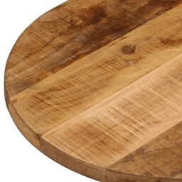 Berkfield Home Table Top 100x40x3.8 cm Oval Solid Wood Rough Mango in Brown - thumbnail 6