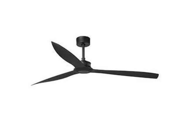 Netlighting Just Fan Matt black ceiling fan 3 Blades with DC motor 178cm - image 1