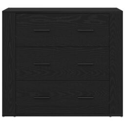 Berkfield Home Highboard Black Oak 80x33x150 cm Engineered Wood - Size: 80 x 33 x 150 cm - thumbnail 8
