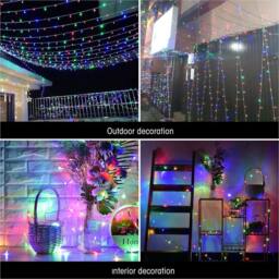 Shatchi 200LEDs Multifunction Timer Outdoor String Fairy Lights 20M Waterproof Christmas Decoration - thumbnail 5