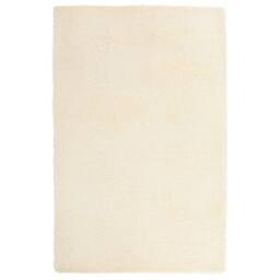 Berkfield Home Shaggy Rug High Pile NAVARRA Cream 130x200 cm Polyester - Size: Medium
