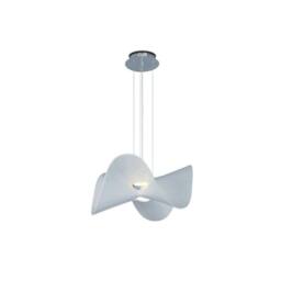 Netlighting Manta Ceiling Pendant 65cm Round 20W LED 3000K 1600lm Chrome White