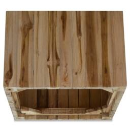 Berkfield Home Coffee Table Genuine Teak 50x50x35 cm in Brown - Size: 50 x 50 x 35 cm - thumbnail 5