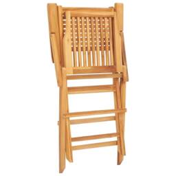 Berkfield Home Folding Garden Chairs 2 pcs 55x62x90 cm Solid Wood Teak in Brown - Size: 55 x 62 x 90 cm - thumbnail 6