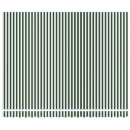 Berkfield Home Awning Replacement Fabric for 4x3 m Frame Green & White - thumbnail 5