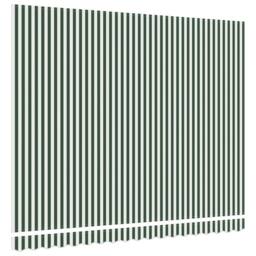 Berkfield Home Awning Replacement Fabric for 4x3 m Frame Green & White - thumbnail 4