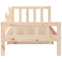 Berkfield Home Day Bed 80x200 cm Solid Wood Pine in Light Brown - thumbnail 6