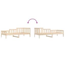 Berkfield Home Day Bed 80x200 cm Solid Wood Pine in Light Brown - thumbnail 8