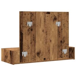 Berkfield Home Wall Hanging Dressing Table - Vintage Wood - 100x40x70 cm in Brown - Size: 100 x 40 x 70 cm - thumbnail 8