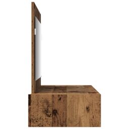 Berkfield Home Wall Hanging Dressing Table - Vintage Wood - 100x40x70 cm in Brown - Size: 100 x 40 x 70 cm - thumbnail 7