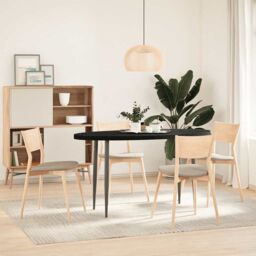 Berkfield Home Table Top Dark Brown 140x60x4 cm Solid Wood Oak Oval - Size: 140 x 60 x 4 cm - thumbnail 3