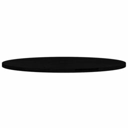 Berkfield Home Table Top Dark Brown 140x60x4 cm Solid Wood Oak Oval - Size: 140 x 60 x 4 cm - thumbnail 5