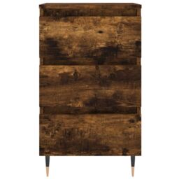 Berkfield Home Bedside Cabinets 2 pcs Smoked Oak 40x35x69 cm Engineered Wood in Brown - Size: 40 x 35 x 69 cm - thumbnail 5