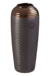 Orsina Zamak Large Ceramic Vase in Grey - thumbnail 2